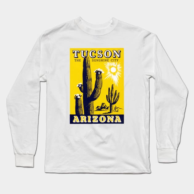 1940s Tucson Arizona Long Sleeve T-Shirt by historicimage